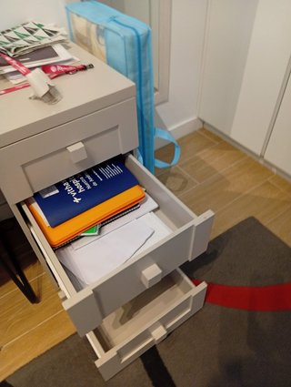 Scrivania per bambini grigio perla