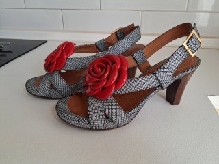 Sandalias Chie Mihara Flores Rojas