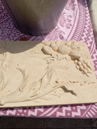 Pieza decorativa antigua león