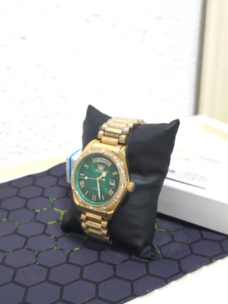 Reloj OLEVS Automático Dorado y Verde