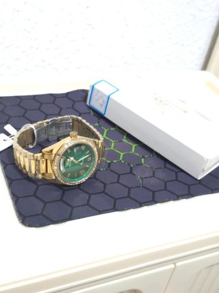 Reloj OLEVS Automático Dorado y Verde