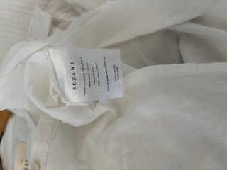 Blusa Sézane branca algodão tamanho 34