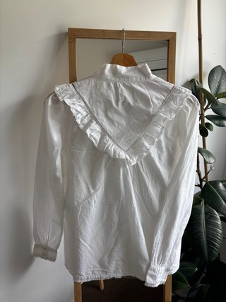 Blusa Sézane branca algodão tamanho 34
