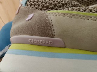 Zapatillas beige malla y ante T.39