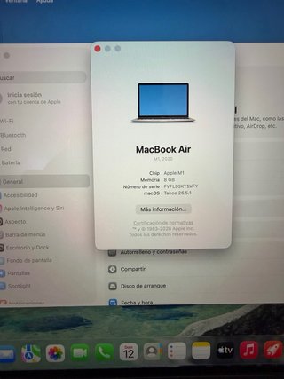 MacBook Air m1 8/256gb NUEVO
