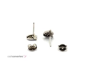 pendientes oro 18k con circonita