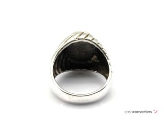sello plata 925mm con piedra con circonita