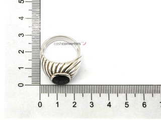 sello plata 925mm con piedra con circonita