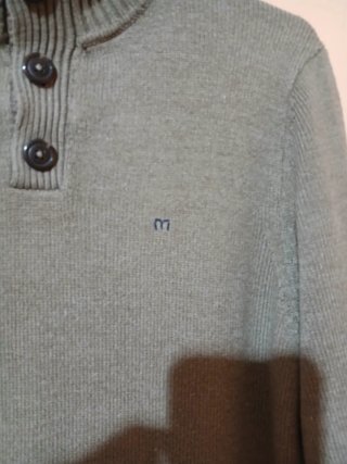 Jersey caballero cuello alto marrón