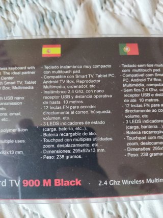 Teclado Woxter TV 900 M Nero Multimedia