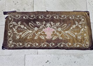 Bordado plata antiguo
