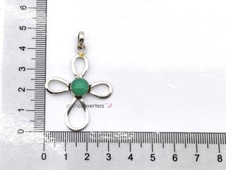 colgante plata 925mm con piedra con circonita