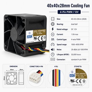 Kit para refrigeración Nvidia Tesla P40/P100/M40