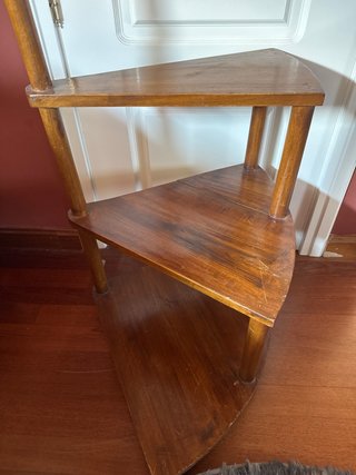 Escalera decorativa bambú y madera teca
