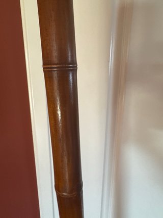 Escalera decorativa bambú y madera teca