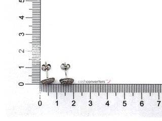 pendientes plata 925mm con piedra con circonita