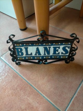 Azulejo decorativo con forja BLANES