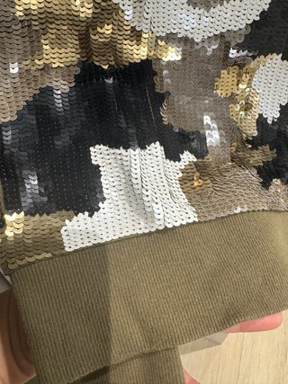 Michael Kors Jersey Militar Lentejuelas Talla s
