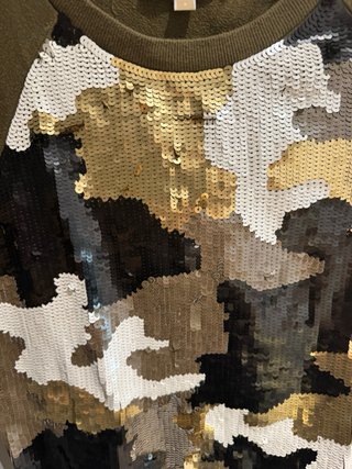 Michael Kors Jersey Militar Lentejuelas Talla s
