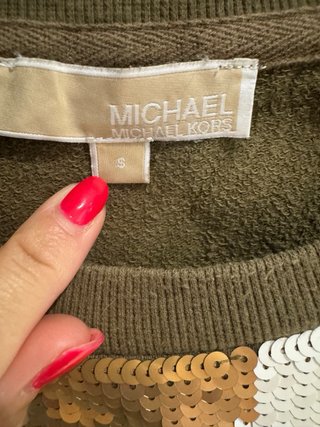Michael Kors Jersey Militar Lentejuelas Talla s
