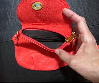 Bolso mini rojo/rosado