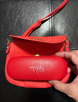 Bolso mini rojo/rosado