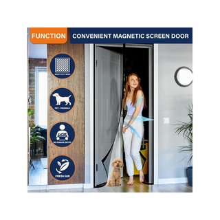 Diker Zanzariera Magnetica per Porta 90x220cm