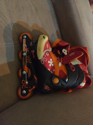 Pattini allungabili professionali con fiori