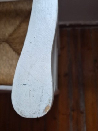 Silla alta/trona infantil blanca