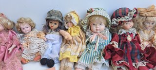 Lotto 11 Bambole da Collezione Vintage - Artigiana