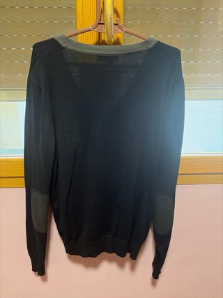 Chaqueta de punto hombre negra Talla L.
