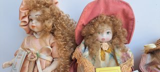 Lotto 4 Bambole da collezione "Creazioni Ivana"