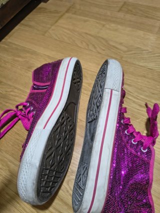 Deportivas Converse Lentejuelas Rosa