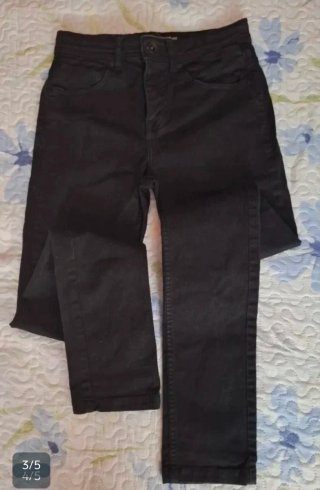Pantalones vaqueros negros talla S