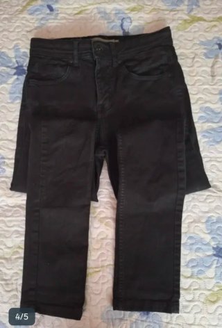 Pantalones vaqueros negros talla S