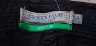 Pantalones vaqueros negros talla S