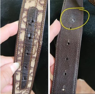 Cinturón Dior 30 Montaigne Oblique Vintage