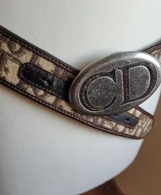 Cinturón Dior 30 Montaigne Oblique Vintage