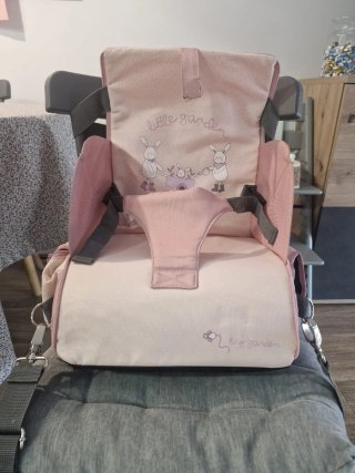 Bolso trona  bebé rosa con estampado