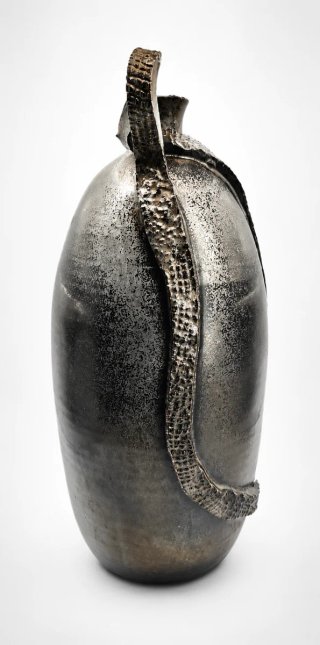 Jarrón Cerámica Escultórico Grande 31cm