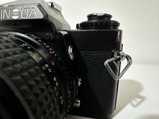 Minolta XD7 con obiettivo Rokkor PG 50mm f/1.4