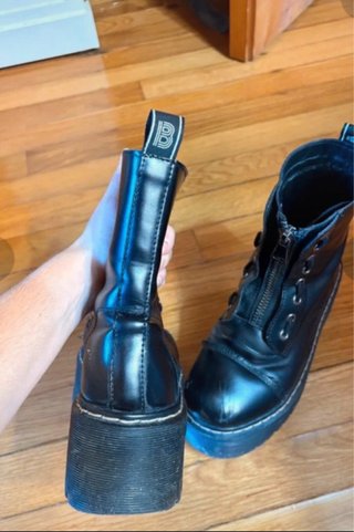 Botas Plataforma Negra Bosanova Mujer