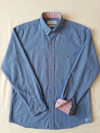Camisa Carolina Herrera Azul Talla M