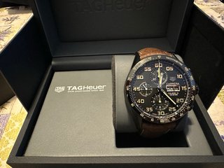 Tag Heuer Carrera CV2A84.FC6394 Negro Marrón