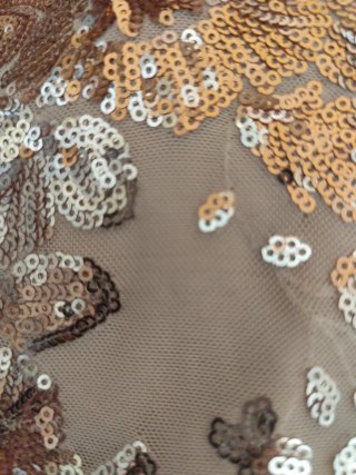 Conjunto top y falda lentejuelas