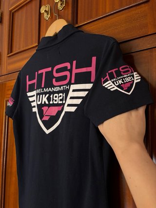 Camiseta Polo Hombre HT/021 Rugby Negro