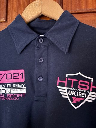 Camiseta Polo Hombre HT/021 Rugby Negro