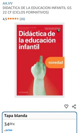GS. Didáctica de la educación infantil