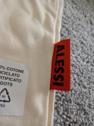 Borsa shopper Alessi beige e nera