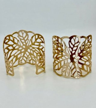 Coppia bracciali metallo oro ottime condizioni